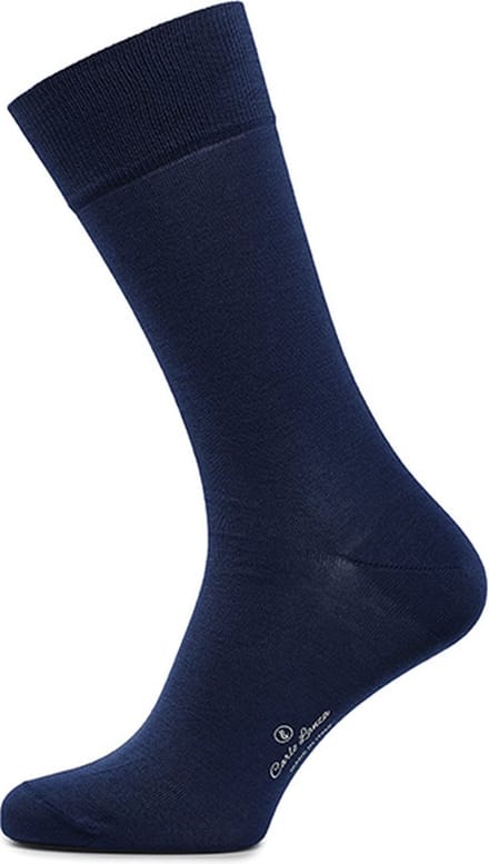 Carlo Lanza - Royalblauwe katoenen herensokken