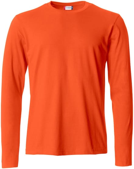 Clique Basic-T L/S 029033 - Diep-oranje - M