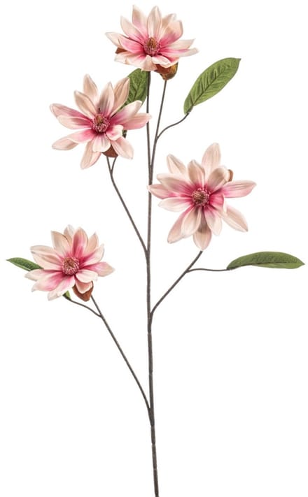 Emerald - Kunstbloem Magnolia 102cm Roze/peach - Kunstplant voor binnen