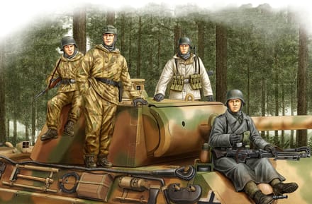 HobbyBoss Modelbouwpakket Militaire voertuigen - 84405 German Panzer Grenadiers Vol.2 Plastic - 1:35 - Modelbouw