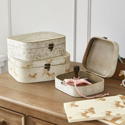 LOBERON Kistje set van 3 Windermay crème