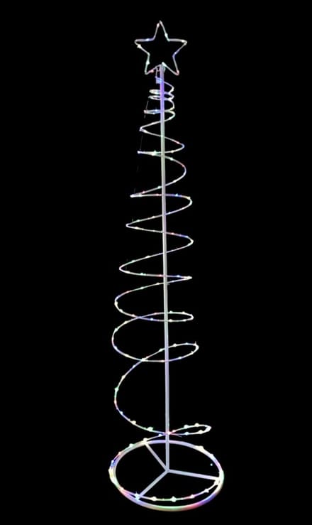 Luca Lighting Spiral boom wit , multicolour 70LED (in tube) IP44 - H300 x D63cm, 8 functies, Timer