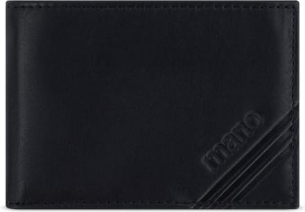 mano Don Antonio Portemonnee RFID-bescherming Leder 10 cm - Jongens - Horizontaal - schwarz