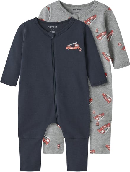 NAME IT - NBMNIGHTSUIT 2P ZIP FF FIRETRUCK NOOS - Baby - Pyjamas