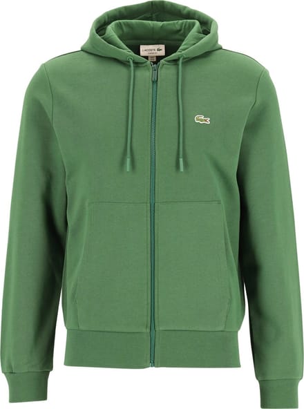 Lacoste heren hoodie sweatsvest - met rits - groen