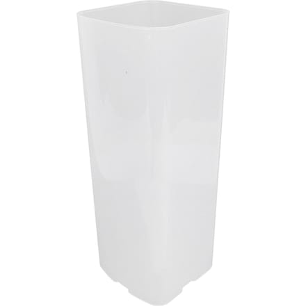 Broodopbergcontainer Plastic Transparant Ruimtebesparend Multifunctioneel met Deksel Broodsaver voor Sandwich Toast Frans L white