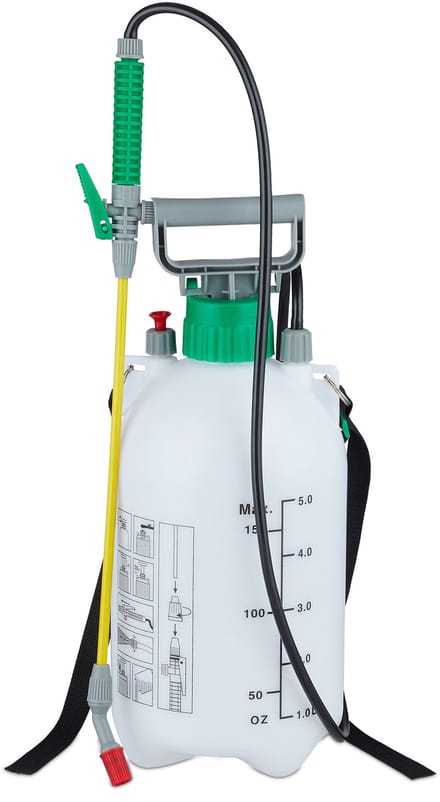 4x drukspuit 5 liter - plantenspuit - onkruid druksproeier - onkruidsproeier