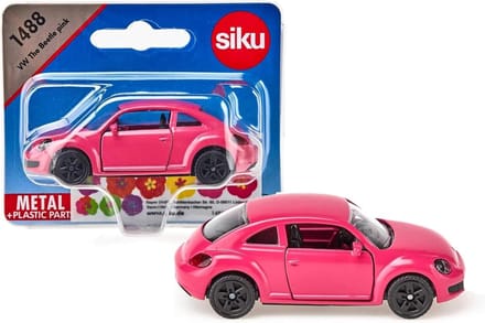 SIKU 1488, VW The Beetle, Roze, Metaal/Kunststof, met Stickervel