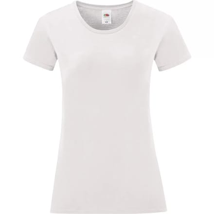 Dames-T-shirt Fruit of the Loom Iconic 150