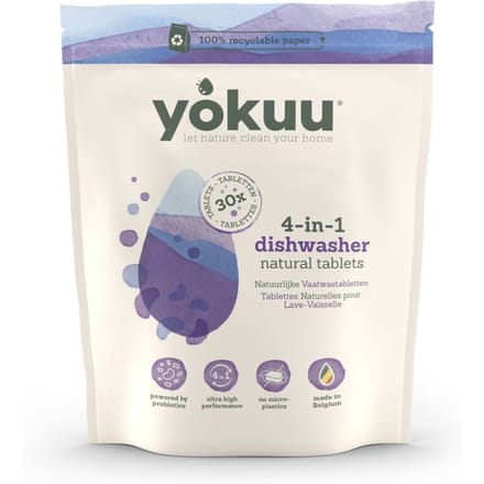 YOKUU® 4-in-1 Natuurlijke Vaatwastabletten 30 Reinigingsmiddel