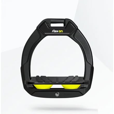 Veiligheidsstijgbeugels met Grip Hellend Zwart/Zwart/Geel voor kinderen Flex-On Safe-On