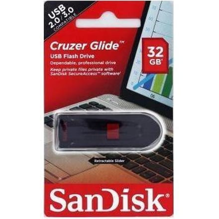 SanDisk Cruzer® Glide™ USB-stick 32 GB Zwart SDCZ60-032G-B35 USB-A 2.0