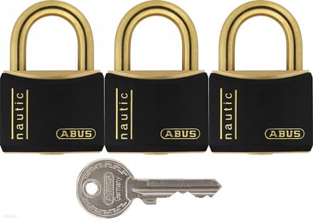 ABUS Messing Hangslot 718/30 B Triples - Weerbestendig