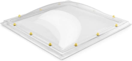 Skylux acrylaat lichtkoepel enkelwandig - helder 2000 x 2000 mm