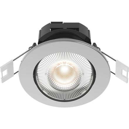 Calex Slimme Inbouwspot - Smart LED Downlight Dimbaar - Kantelbaar - Warm Wit Licht - Grijs