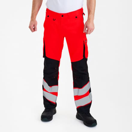 Engel Safety Light werkbroek 2545-319 - Hi-vis Red / Black - 48