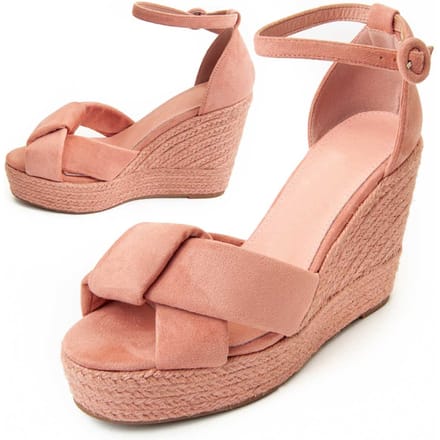 Sandalia De Cuña Para Mujer.  Montevita  Sparto501  91746 40 roze