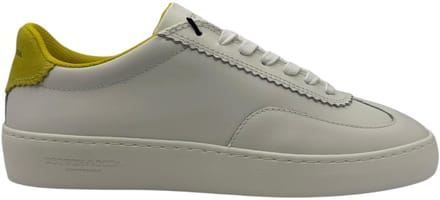 Scotch & Soda - Plakka LS - Sneakers - Mannen - Wit/Geel - Maat 41