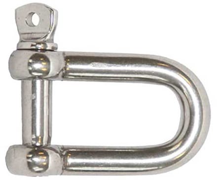 Lalizas D Oval Locking Pin Aisi 316 Harpsluiting Zilver 10 mm