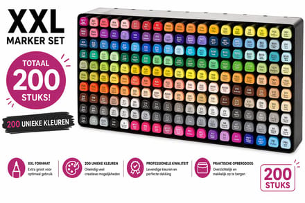 DécoTime Alcohol markerstwinmarkers XXL-set - 200 stuks