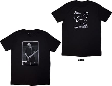 David Gilmour - Luck & Strange Black Cat Strat Heren T-shirt - M - Zwart