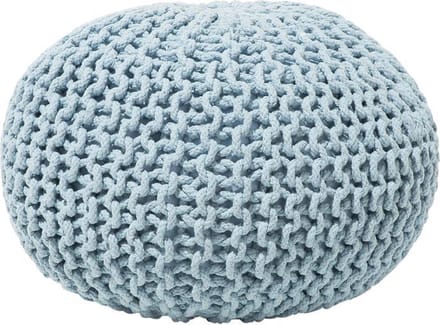 CONRAD - Poef - Lichtblauw - 40 cm - Katoen