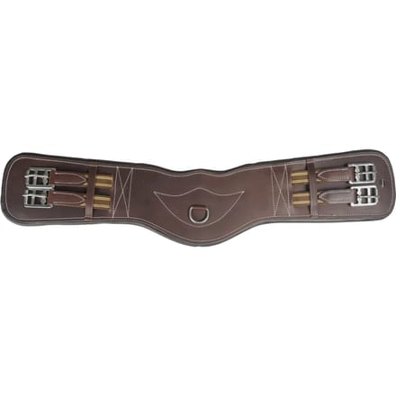 Horka Dressuursingel Leer Bruin-zilver - 65