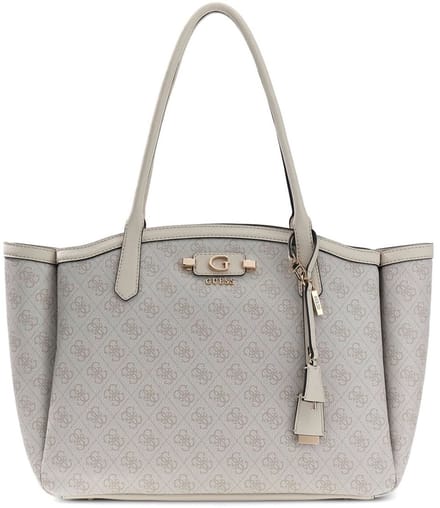 GUESS schoudertas Lindsey Tote Bone Logo oud roze