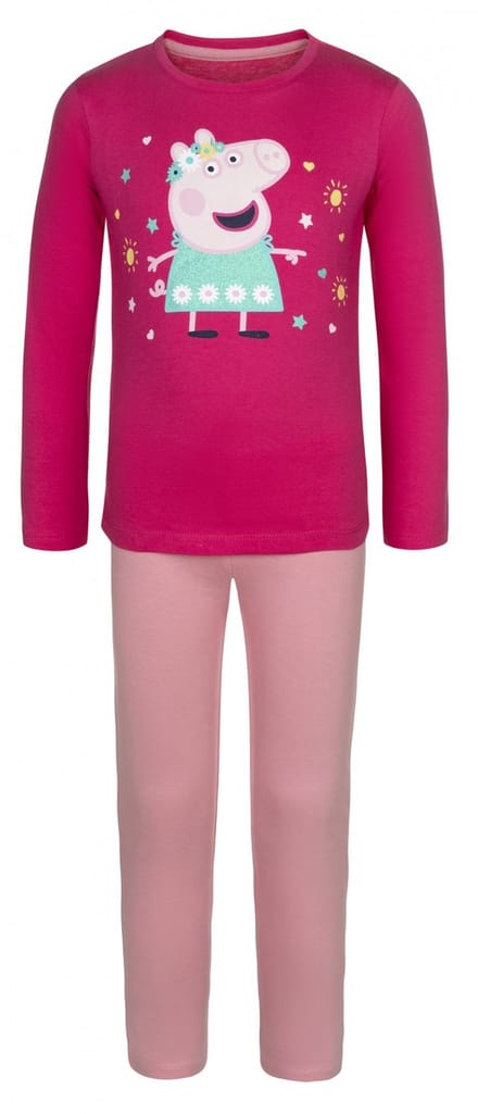 Peppa Pig pyjama - Meisjespyjama - Roze - Katoen - Maat 98/104