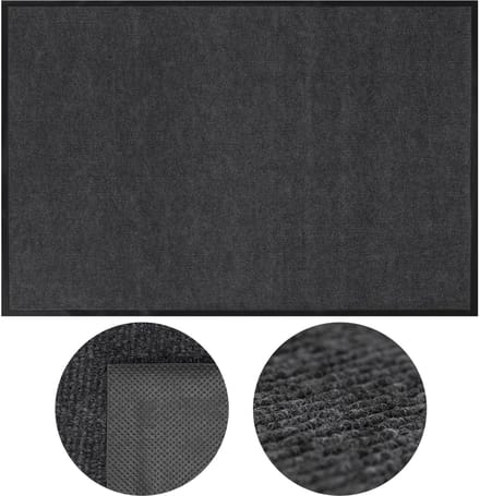 Springos Deurmat - Buitenmat - Droogloopmat - Anti -Slip - Grafiet - 120 x 80 Cm