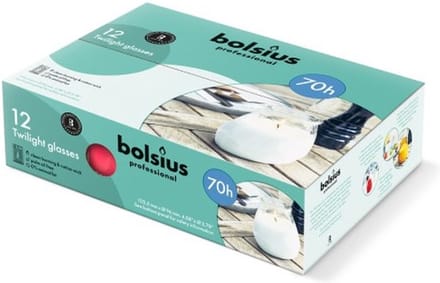 Bolsius | Twilight kaars | Fuchsia | 12 stuks
