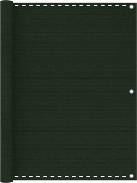 vidaXL - Balkonscherm - 120x300 - cm - HDPE - donkergroen