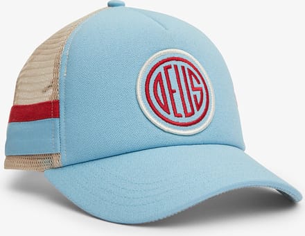 DEUS Woven Pill Trucker Sky Blue - One Size - Trucker Cap - Pet Heren - Pet Dames