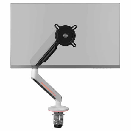 ONEFORALL Experience Gaming Monitor Arm - Single - RGB - White