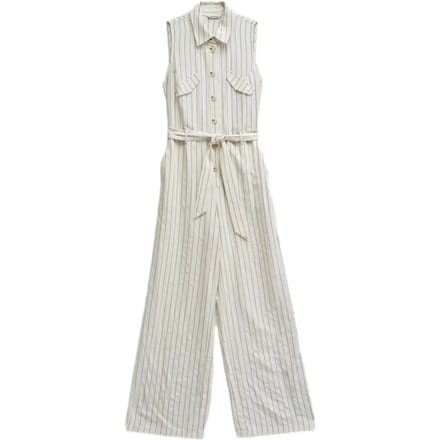 Linnen gestreepte jumpsuit voor dames Salsa Jeans