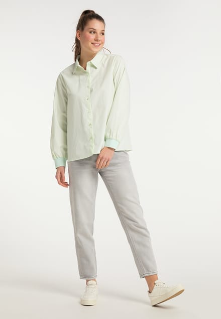 Mymo Blouse Dames licht mint