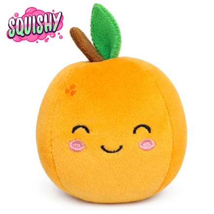 Sinaasappel Mini Squishy Pluche Knuffel 7 cm