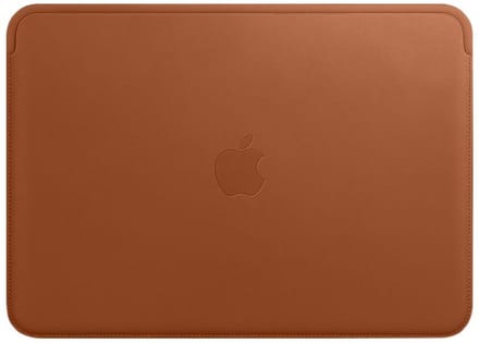 Apple echt lederen Sleeve voor de MacBook 12 inch - Macbook case - 12 inch laptop sleeve – Bruin