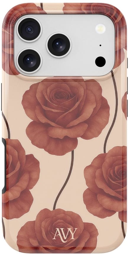 AVY Hard Shell Back Cover | geschikt voor Apple iPhone 17 Pro Max | Botanique Roses | Compatibel met MagSafe & Qi2