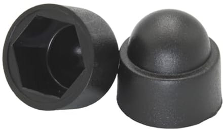 Afdekkappen voor Schroeven - Zwart, M8, Sleutelbreedte 13 - 20 Stuks