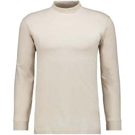 Ragman Long Sleeve Turtle T-Shirt Single Jersey Quality Licht Beige / male
