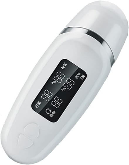 Huid Analysator - Vochtmeter Tester - Huidconditie Meten - Digitale Analyse - Compact Formaat - Wit