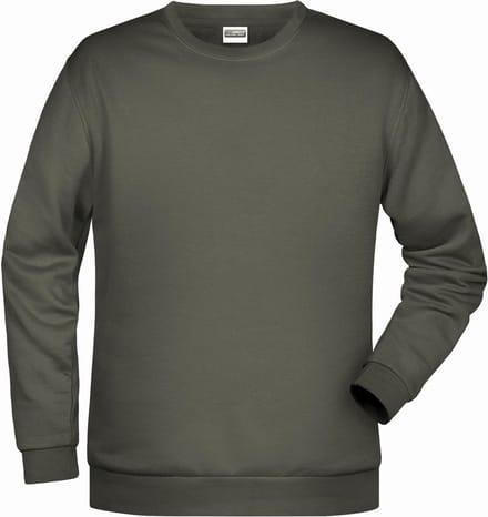 James And Nicholson Heren Basis Sweatshirt (Donkergrijs)