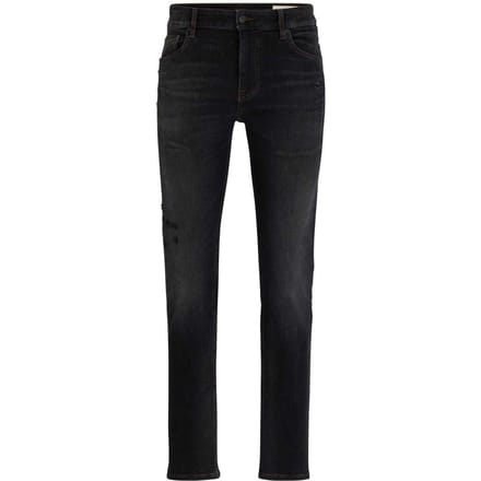 Boss Heren Delaware 5-pocket slim fit jeans (Donkergrijs)