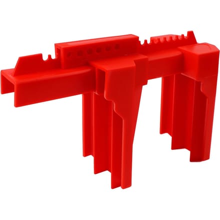 Verstelbare Kogelkraanvergrendeling Heavy Duty Kogelkraan Handgreep Vergrendelapparaat Industrieel Lockout Tagout red