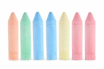 FREE & EASY Stoepkrijt XL - Mega formaat krijt voor creatief buitenspeelgoed - 6 stuks