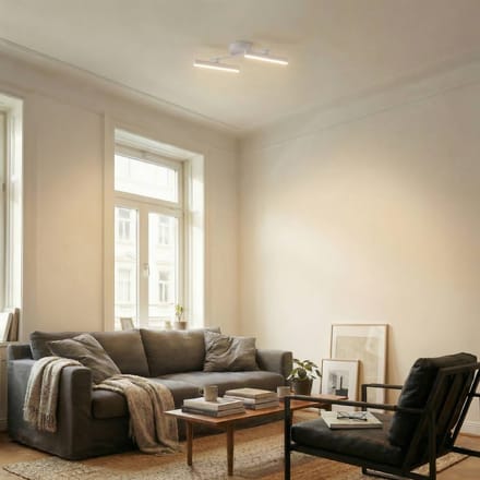 Lindby LED spot Eldrin, wit, 2-lamps, lichtstrip