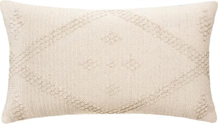 Sierkussen - Macramé D Safari Tuin Woonkamer Decoratie - Ecru - 58 Cm X 38 Cm