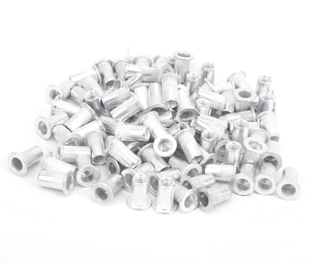 Dailygoods - 100 Stuks M8 Aluminium Klinkmoeren voor Diverse Toepassingen