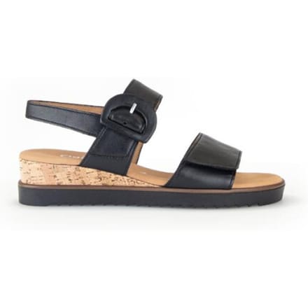 Gabor 752 Sandalen - Met Sleehak - Dames - Zwart - Maat 37